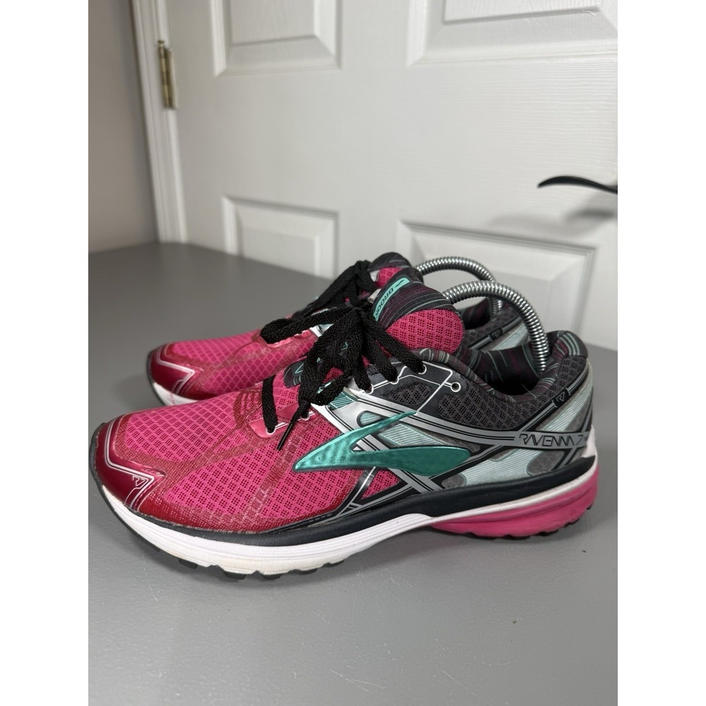 Brooks Ravenna 7 Pink Aqua Running Shoes Women Size 10 Medium B